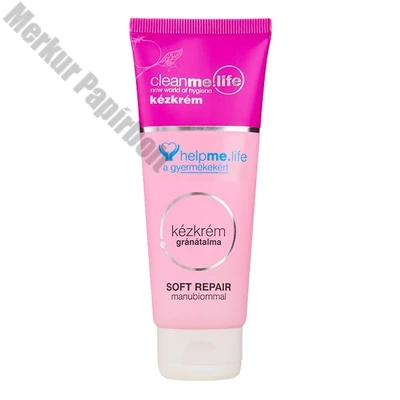 Kézkrém CLEANME.LIFE soft repair gránátalma 75 ml