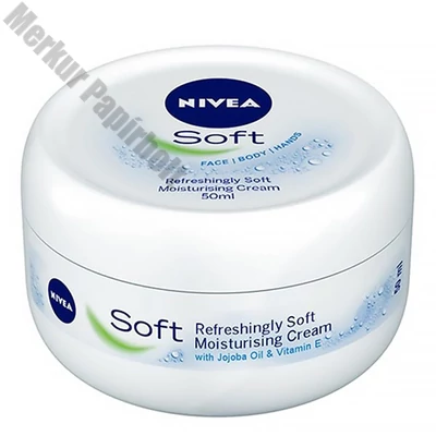 Kézkrém NIVEA Soft 200 ml tégelyes