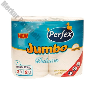 Kéztörlő tekercses háztartási PERFEX Boni Jumbo Deluxe 2 rétegű 2 tekercses
