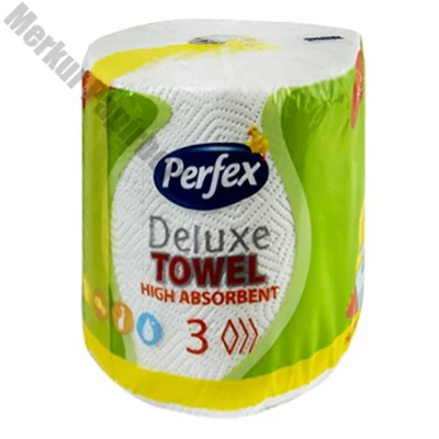 Kéztörlő tekercses háztartási PERFEX Deluxe 3 rétegű 150 lapos 1 tekercses