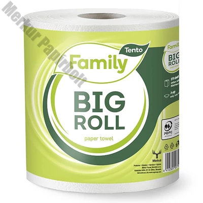 Kéztörlő tekercses háztartási TENTO Big roll 60m 1 tekercses  2 rétegű