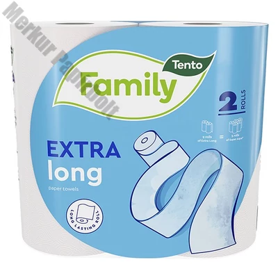 Kéztörlő tekercses háztartási TENTO Exlong 2 tekercses 2 rétegű