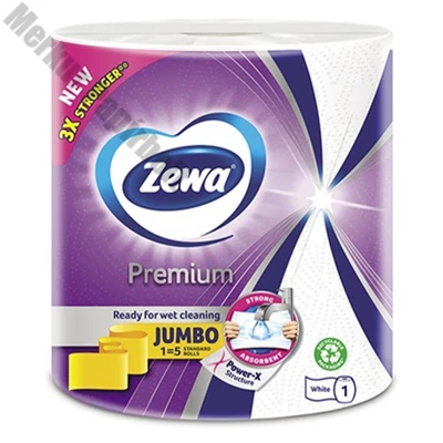 Kéztörlő tekercses háztartási ZEWA Premium Jumbo 3 rétegű 1 tekercses 230 lap