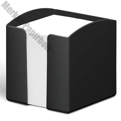 Kockatömbtartó DURABLE Eco műanyag 10x10 cm töltött fekete