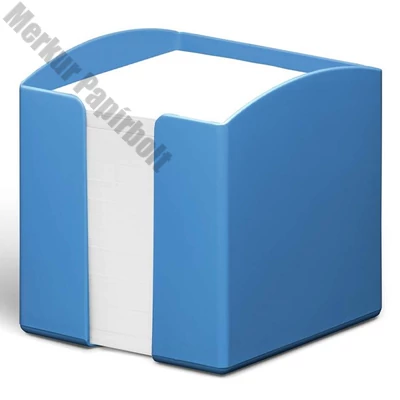 Kockatömbtartó DURABLE Eco műanyag 10x10 cm töltött kék