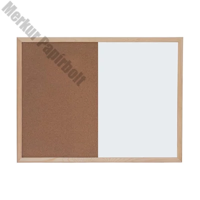 Kombitábla OPTIMA parafa mágneses fakeret 30x40 cm