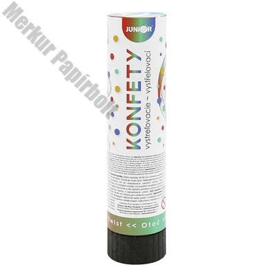 Konfetti ágyú JUNIOR 20 cm metál karika