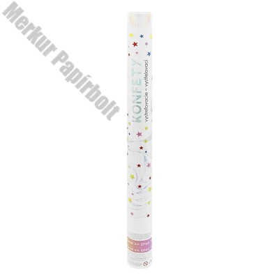 Konfetti ágyú JUNIOR 60 cm csillag mintás