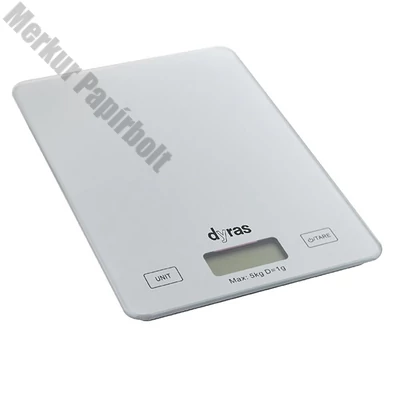 Konyhai mérleg DYRAS KSCL-1032WH fehér