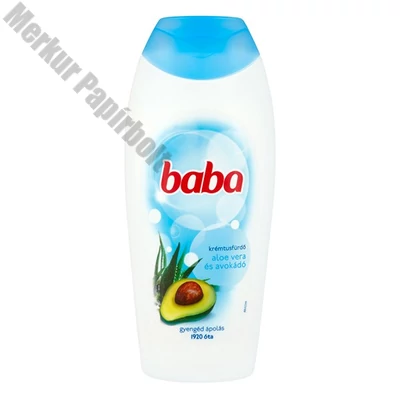 Krémtusfürdő BABA Aloe vera és avokádó illatú 400 ml
