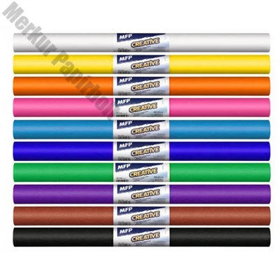 Krepp papír 50x200cm mix vegyes alapszínek 10 darabos