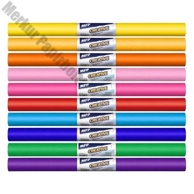 Krepp papír 50x200cm mix vegyes színek 10 darabos