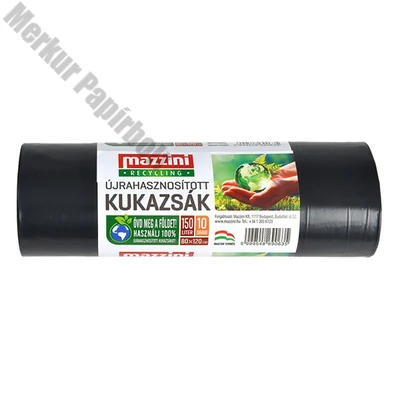 Szemeteszsák MAZZINI 150L újtrahasznosított 10 darabos