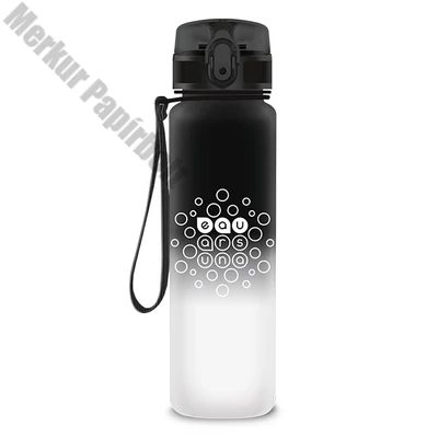 Kulacs ARS UNA műanyag matt BPA-mentes ombre 600 ml Black & White