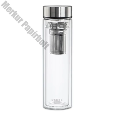 Kulacs XAVAX üveg szűrőbetéttel 450ml