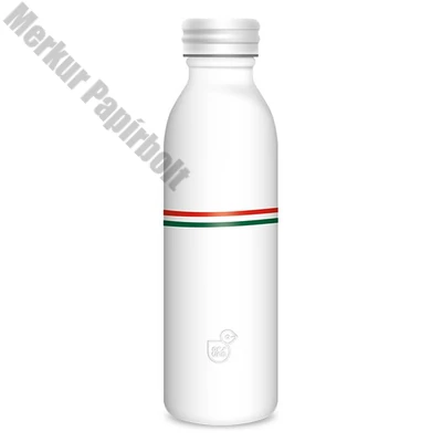 Kulacs duplafalú ARS UNA fém 600 ml Flag White