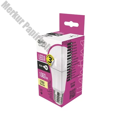 LED izzó EMOS E27 10,7W meleg fény 2700K