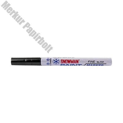 Lakkmarker SNOWMAN/DEC FCP-12 3mm Fine fekete