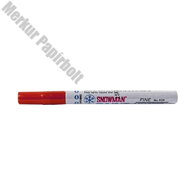 Lakkmarker SNOWMAN/DEC FCP-12 3mm Fine piros