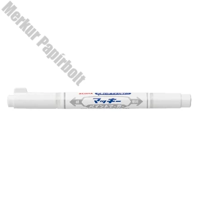 Lakkmarker kétvégű ZEBRA Mckie olajbázisú extra fine 0,7-1,2 mm fehér