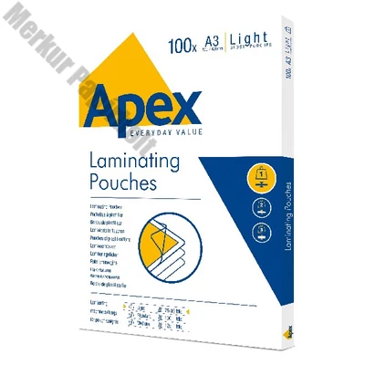 Lamináló fólia A/3 80 mikron fényes 100 darabos