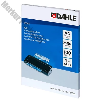 Lamináló fólia DAHLE 71141 A/4 80 mikron fényes 100/csomag