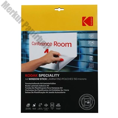 Lamináló fólia KODAK A/4 150 mikron üvegre tapadó 10 íves