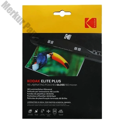 Lamináló fólia KODAK A/6 160 mikron fényes 25 íves