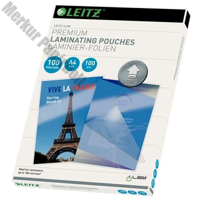 Lamináló fólia LEITZ A/4 100 mikron fényes 100 lapos