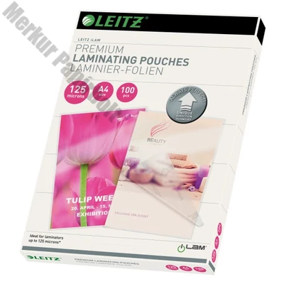 Lamináló fólia LEITZ A/4 125 mikron 100 íves fényes
