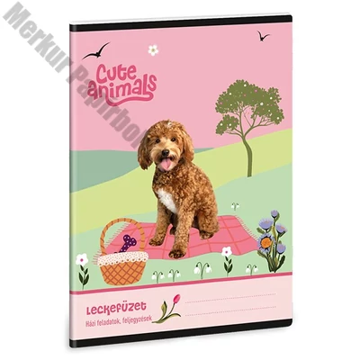 Leckefüzet ARS UNA A/5 32 lapos Cute Animals-Doggie
