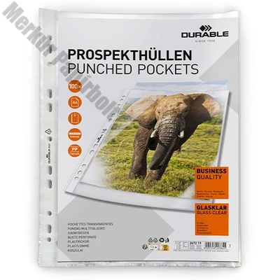 Lefűzhető genotherm DURABLE PP A/4 víztiszta 48 mikron 100 darabos