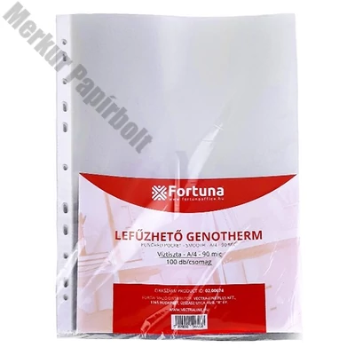 Lefűzhető genotherm FORTUNA A/4 90 mikron víztiszta 100 darabos