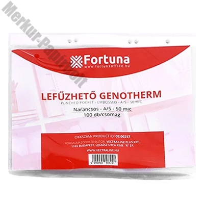 Lefűzhető genotherm FORTUNA A/5 50 mikron narancsos 100 darabos