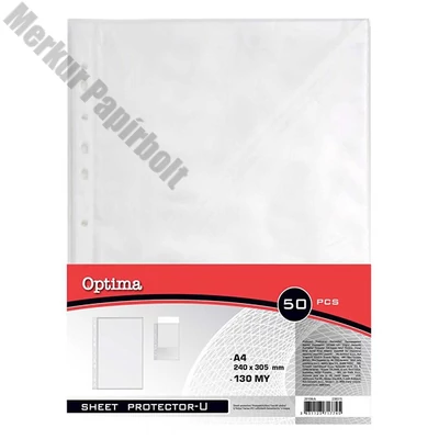 Lefűzhető genotherm OPTIMA A/4 130 mikron víztiszta 50 darabos