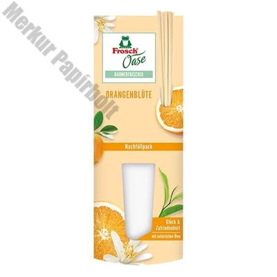 Légfrissítő utántöltő FROSCH Oase narancs pálcikás 90ml