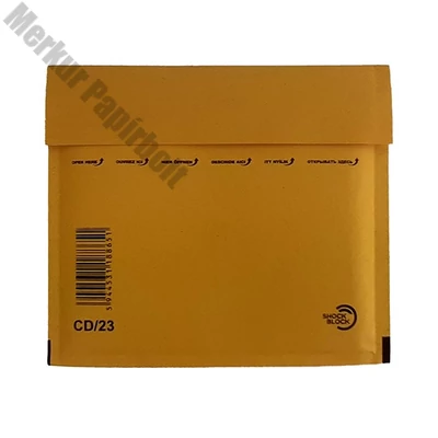Légpárnás tasak CD szilikonos barna 165x180mm