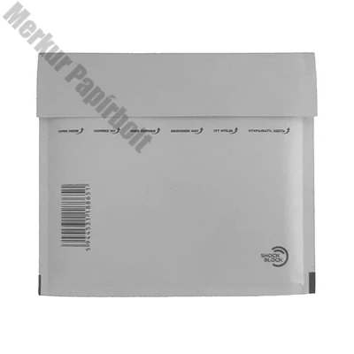 Légpárnás tasak CD szilikonos fehér 165x180mm