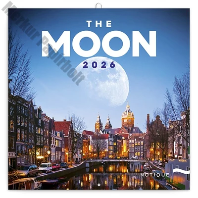 Lemeznaptár REALSYSTEM 300x300mm The moon 2026.