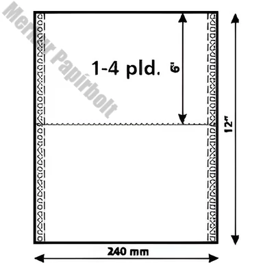 Leporelló STARPRINT 240/2 példány VR2-24/6" 900 garnitúra/doboz