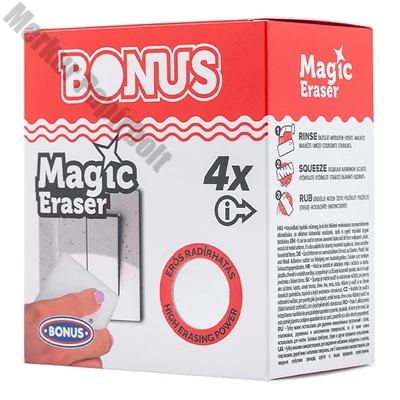 Mágikus szivacs BONUS fehér 10x6x2,7cm 4 darabos