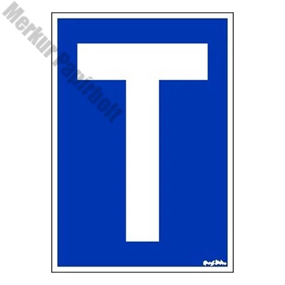 Matrica T betű kék "C"