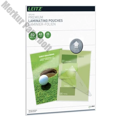 Meleglamináló fólia LEITZ standrard A/3 80 mikronos UDT technológiával 25 darabos