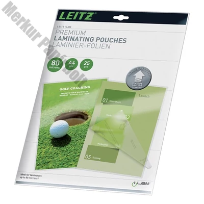 Meleglamináló fólia LEITZ standrard A/4 80 mikronos UDT technológiával 25 darabos