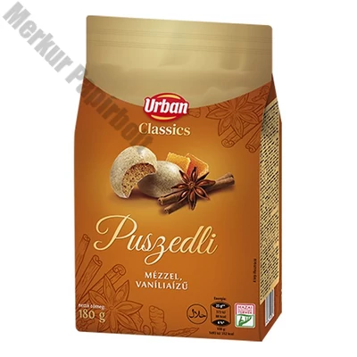 Mézeskalács URBAN Classic vaniliás puszedli 180 g