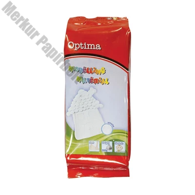 Gyurma OPTIMA modellező gyurma fehér 500 g