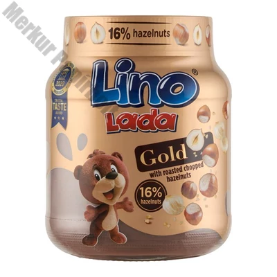Mogyorókrém LINO LADA Gold mogyoródarabokkal 350 g