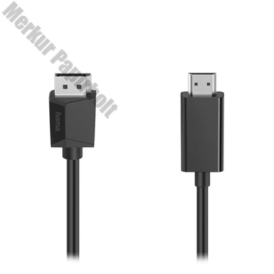 Monitor kábel HAMA Display port/HDMI UHD 1,5m