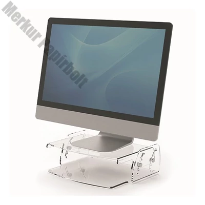 Monitorállvány FELLOWES Clarity állítható átlátszó