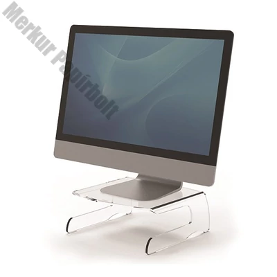 Monitorállvány FELLOWES Clarity átlátszó
